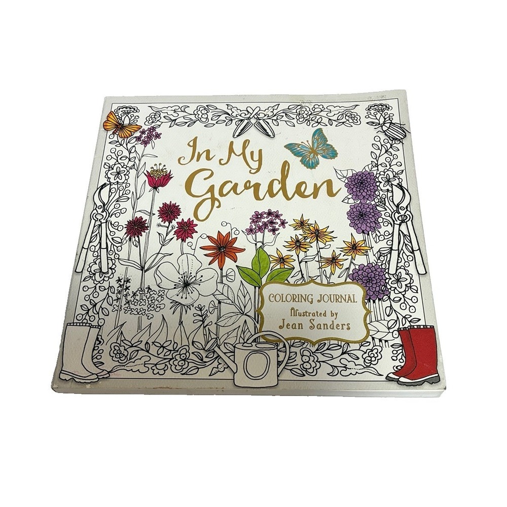 IN MY GARDEN (COLORING JOURNALS) By Jean Sanders & Jean Sanders